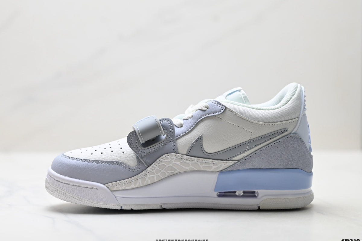 Jordan Legacy 312 Low White Wolf Grey Ice Blue sneakers detail view 3