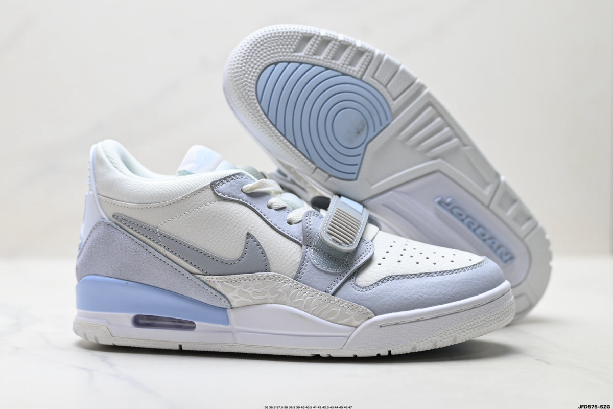 Jordan Legacy 312 Low White Wolf Grey Ice Blue sneakers detail view 5