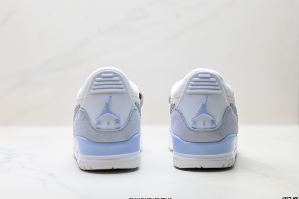 Jordan Legacy 312 Low White Wolf Grey Ice Blue sneakers detail view 6