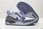 Jordan Legacy 312 Low White Wolf Grey Purple sneakers detail view 5