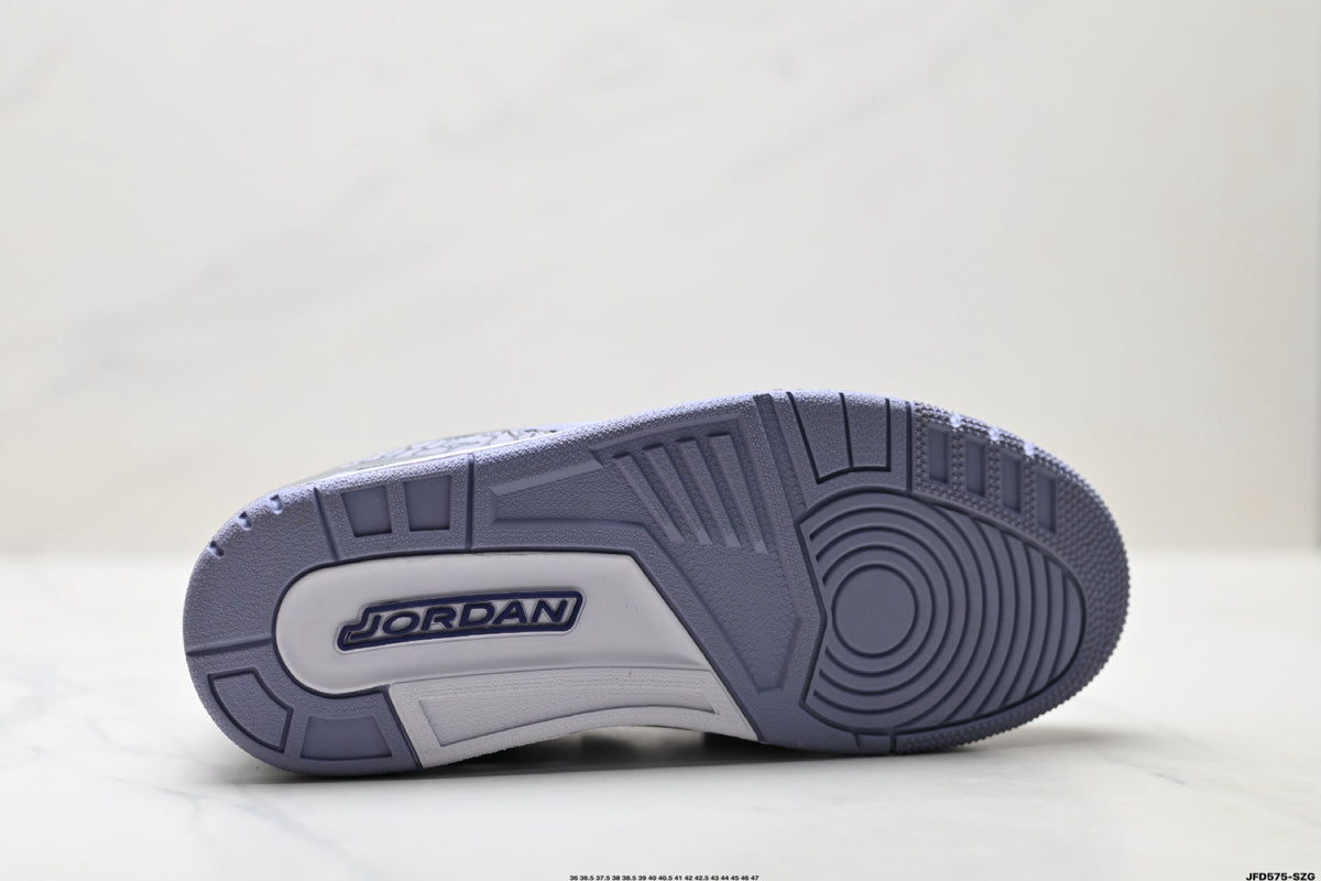 Jordan Legacy 312 Low White Wolf Grey Purple sneakers detail view 8