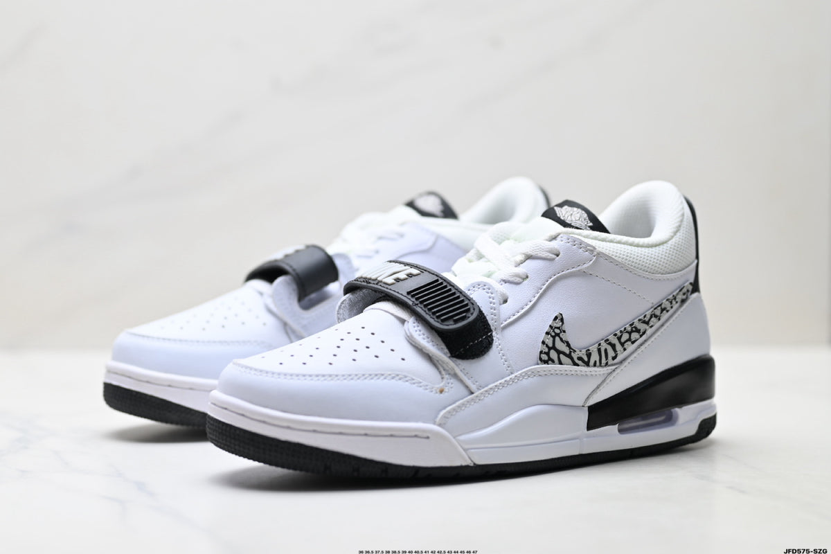 Jordan Legacy 312 Low White Black Cement Grey sneakers detail view 4