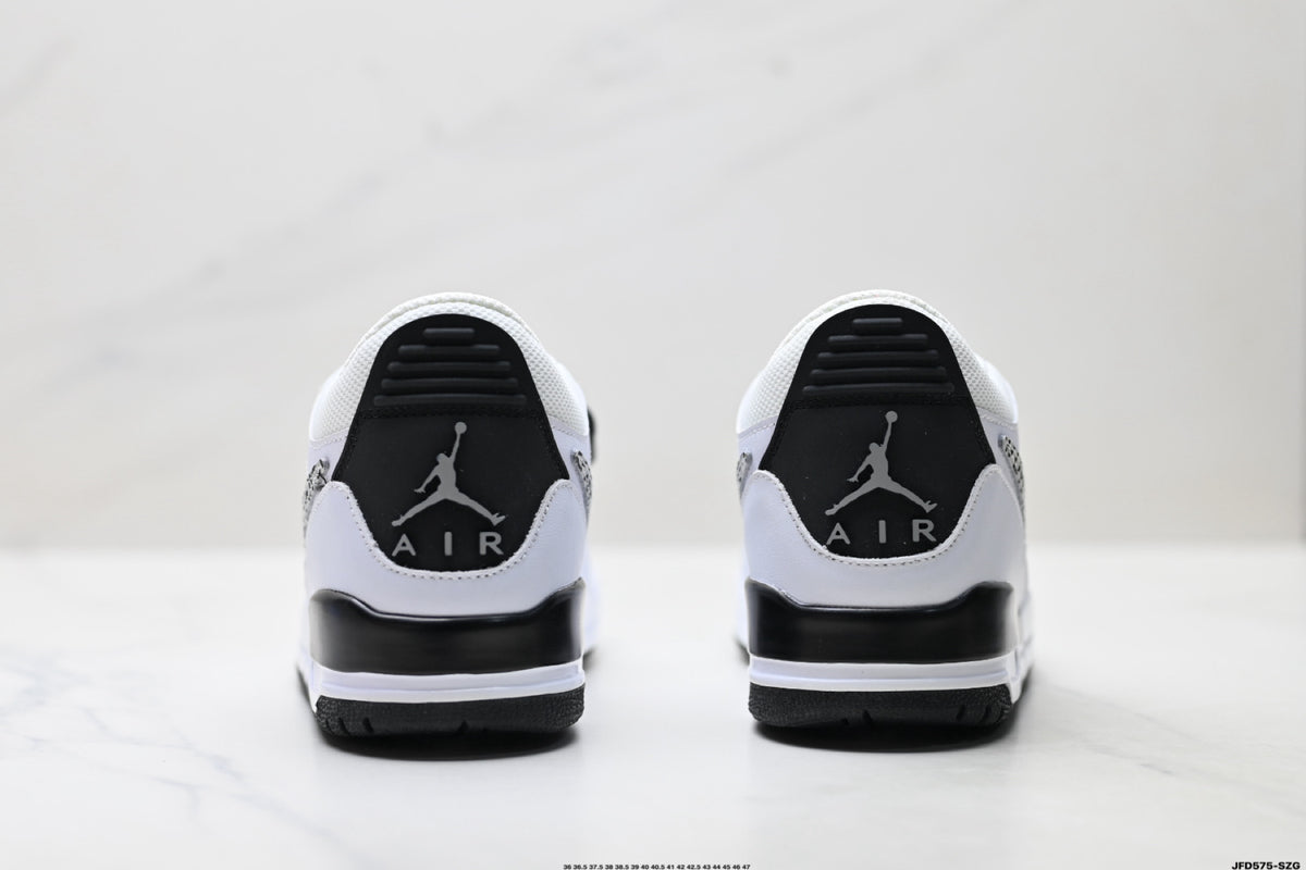 Jordan Legacy 312 Low White Black Cement Grey sneakers detail view 6