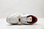 Jordan Legacy 312 Low White Burgundy Red sneakers detail view 2