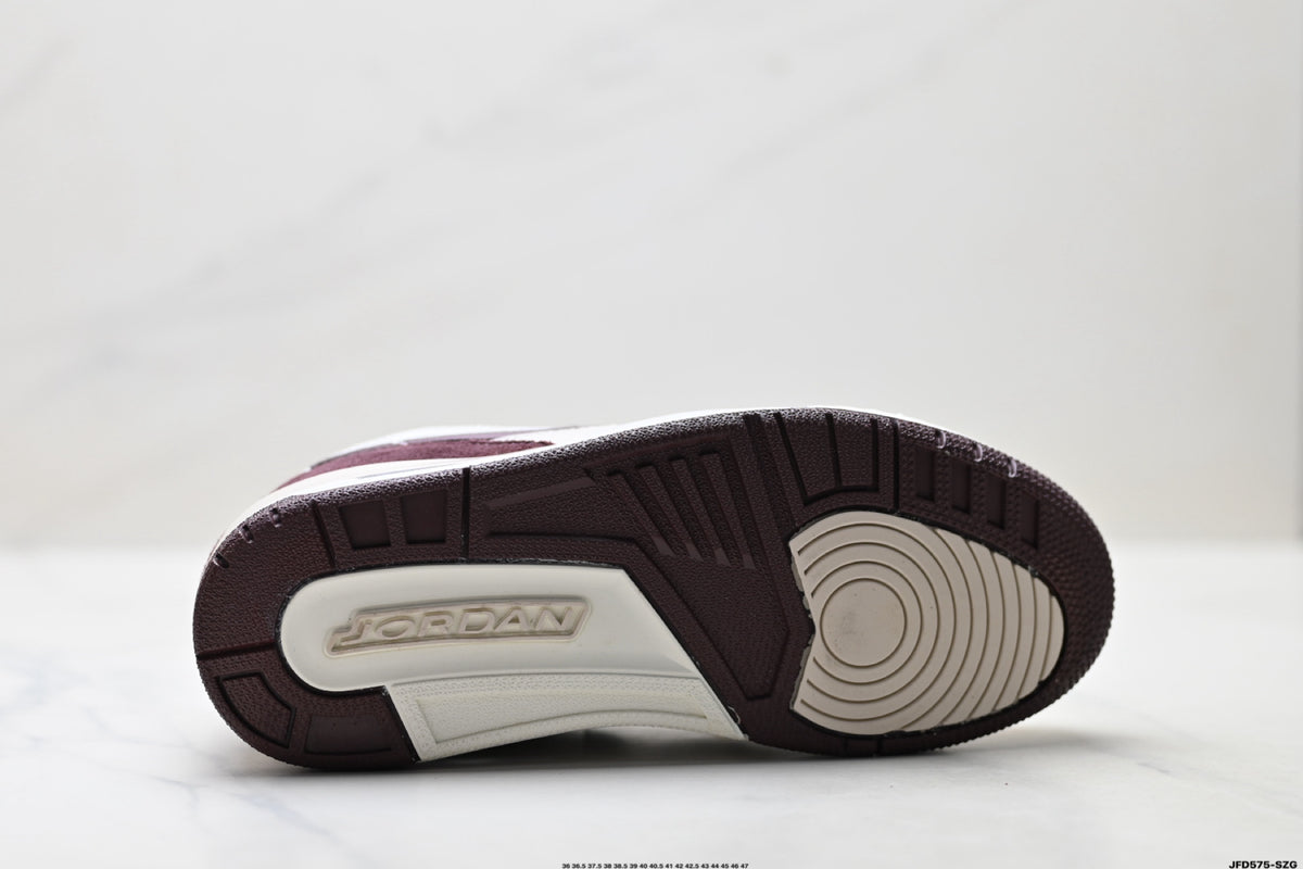 Jordan Legacy 312 Low White Burgundy Red sneakers detail view 8