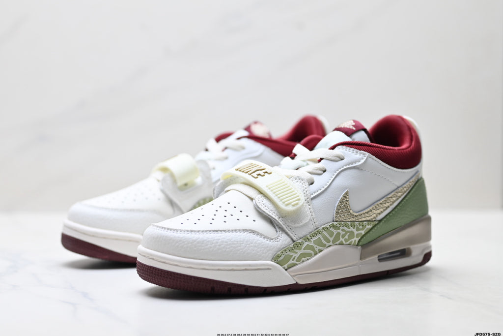Jordan Legacy 312 Low White Olive Green sneakers detail view 4