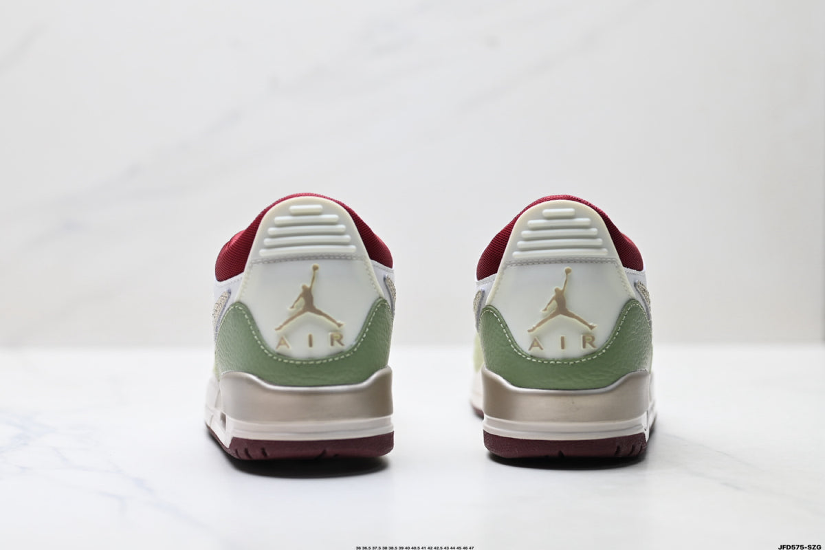 Jordan Legacy 312 Low White Olive Green sneakers detail view 6