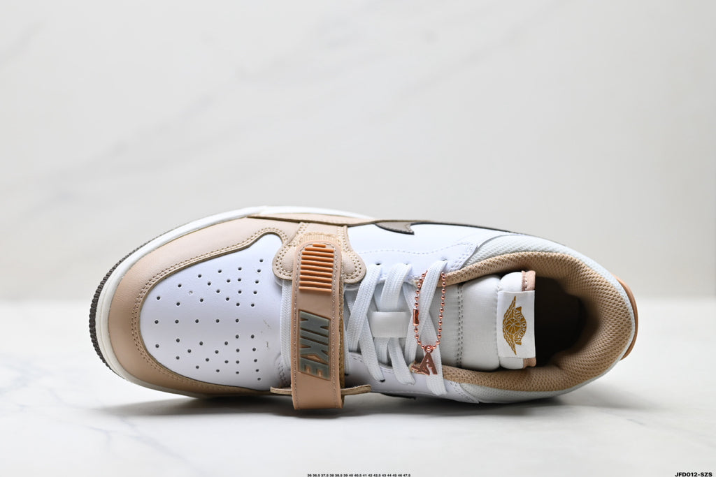 Jordan Legacy 312 Low White Tan Brown sneakers detail view 2