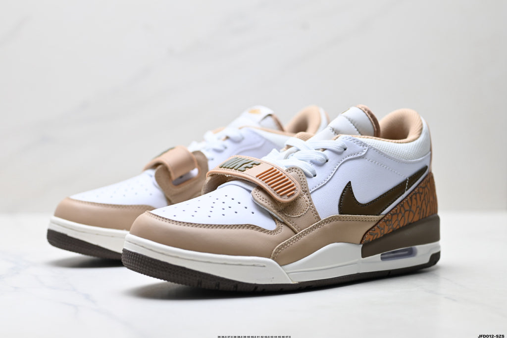 Jordan Legacy 312 Low White Tan Brown sneakers detail view 4