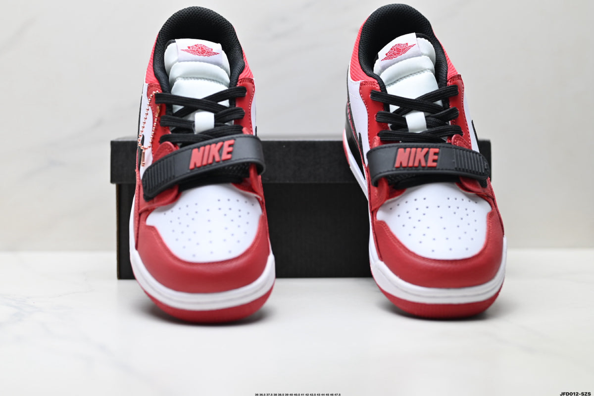 Jordan Legacy 312 Low White University Red Black sneakers detail view 7