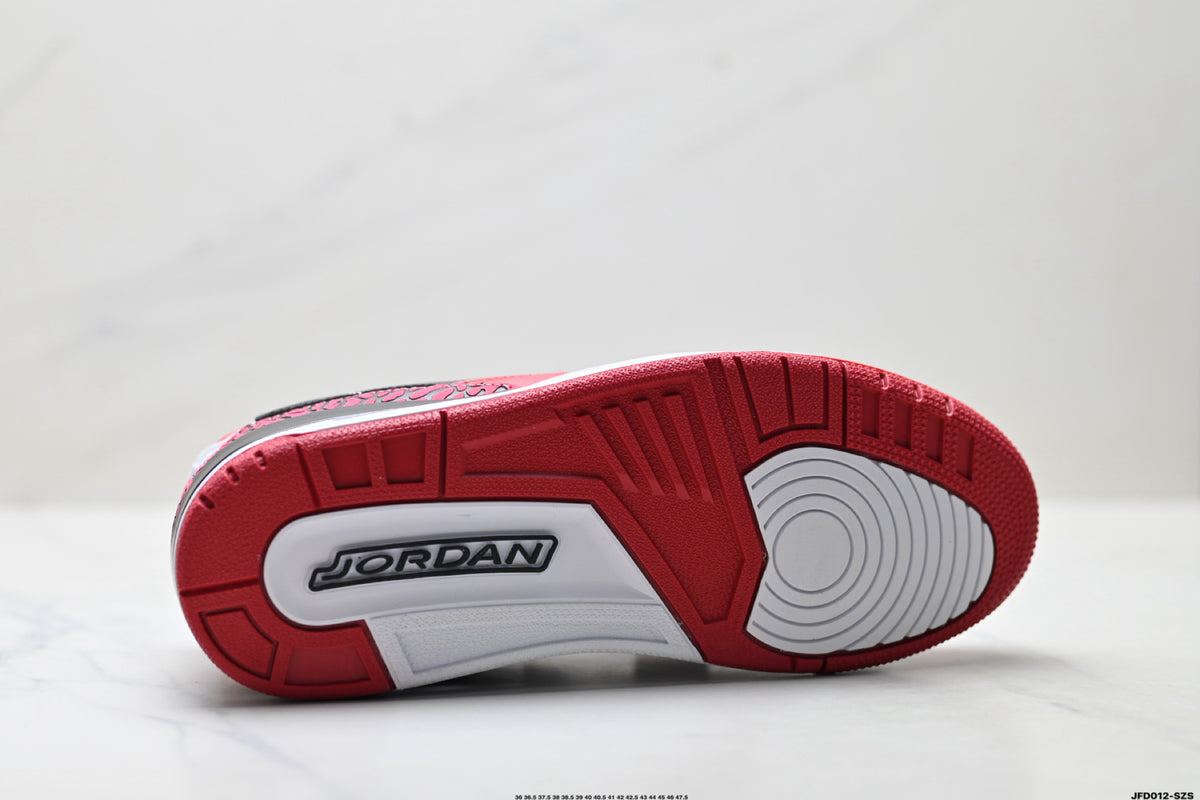 Jordan Legacy 312 Low White University Red Black sneakers detail view 8