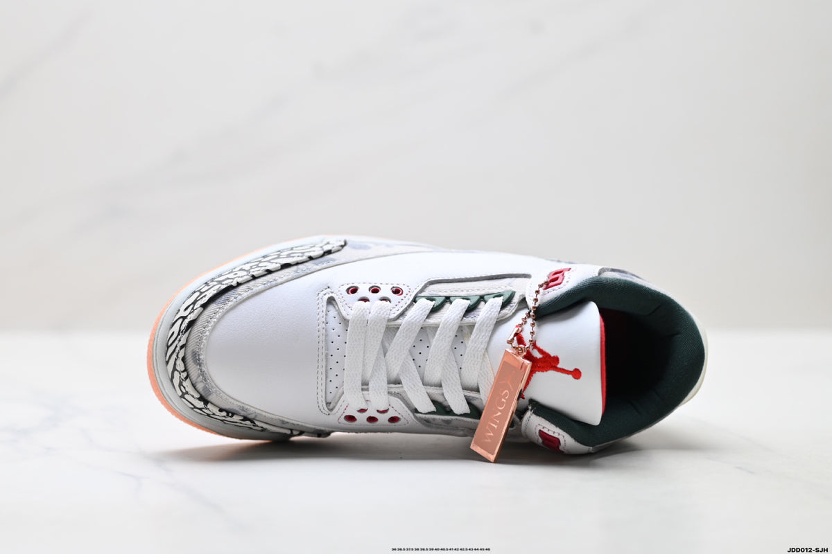 Jordan Legacy 312 Low White Cement Grey Gum sneakers detail view 2