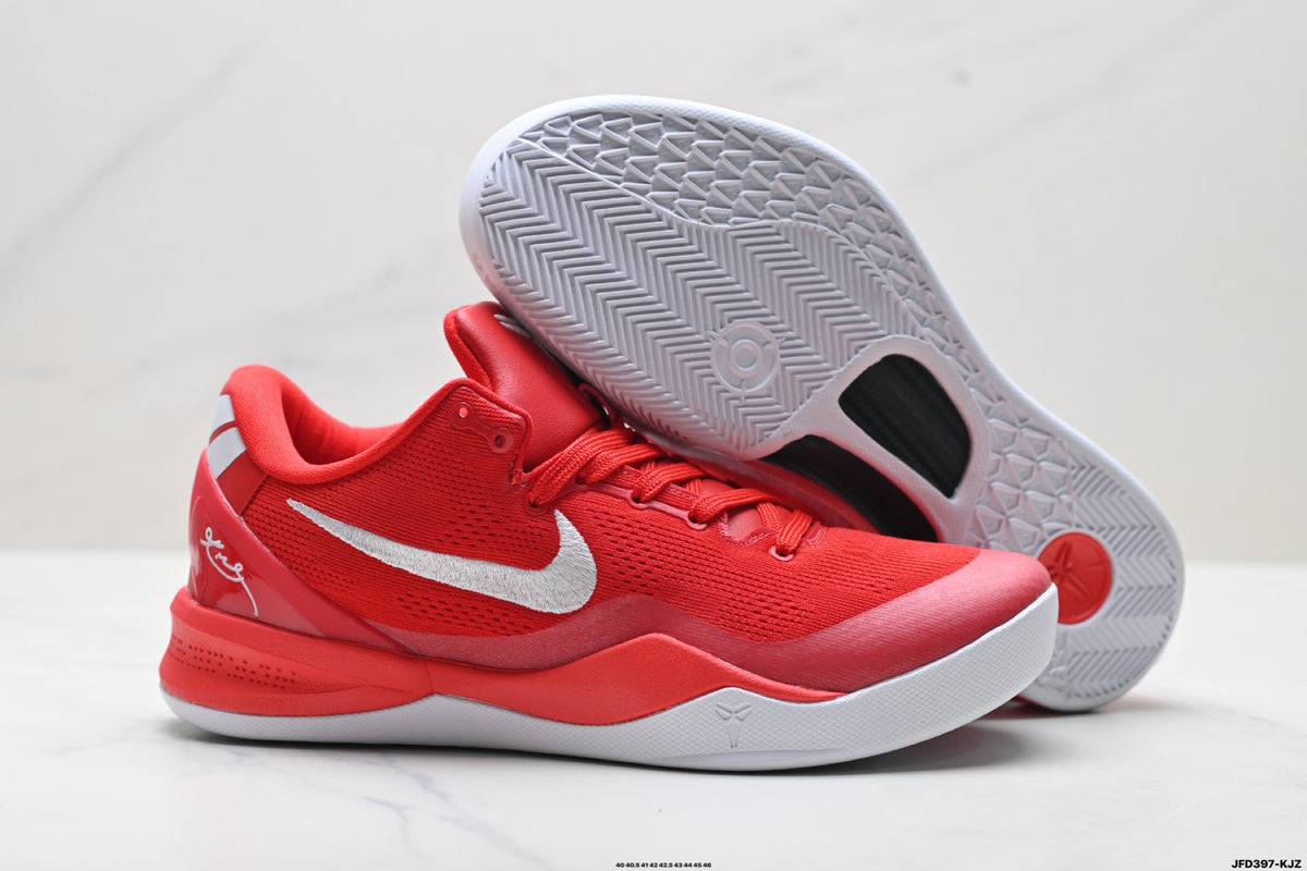 Nike Kobe Red White Mesh basketball shoes, product detail photo 5