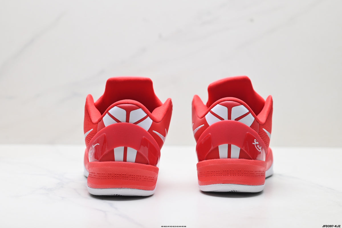 Nike Kobe Red White Mesh basketball shoes, product detail photo 6