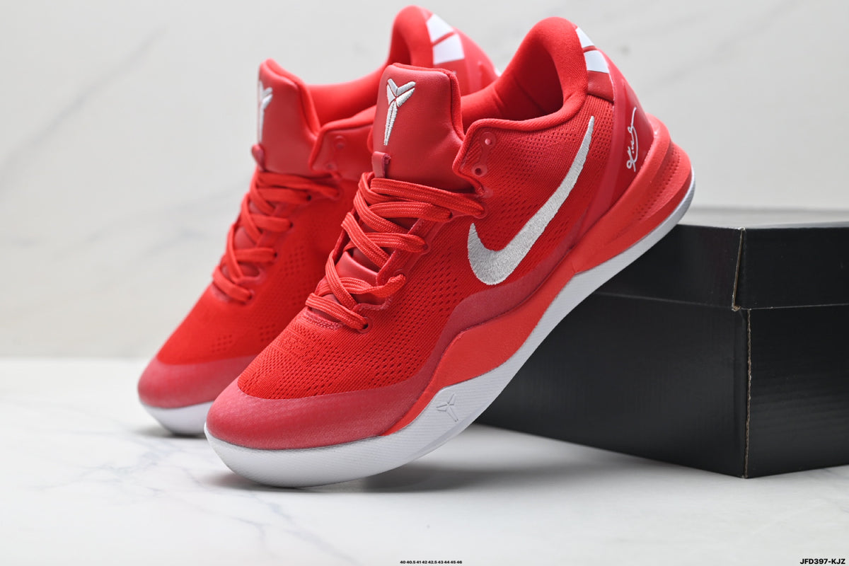 Nike Kobe Red White Mesh basketball shoes, product detail photo 8