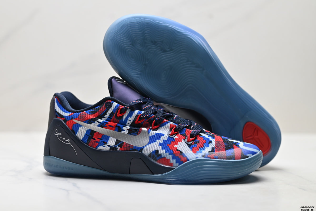 Nike Kobe Navy Red Blue Geometric basketball shoes, product detail photo 5