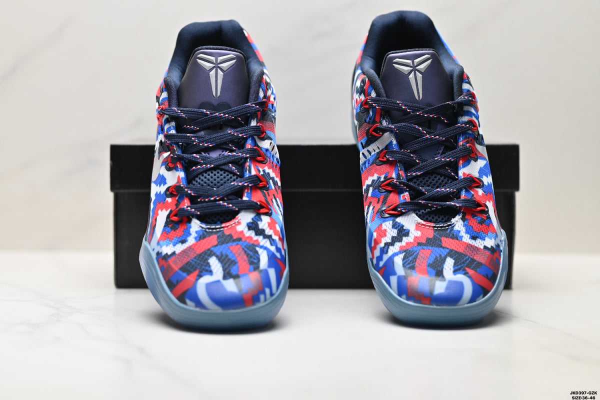 Nike Kobe Navy Red Blue Geometric basketball shoes, product detail photo 7