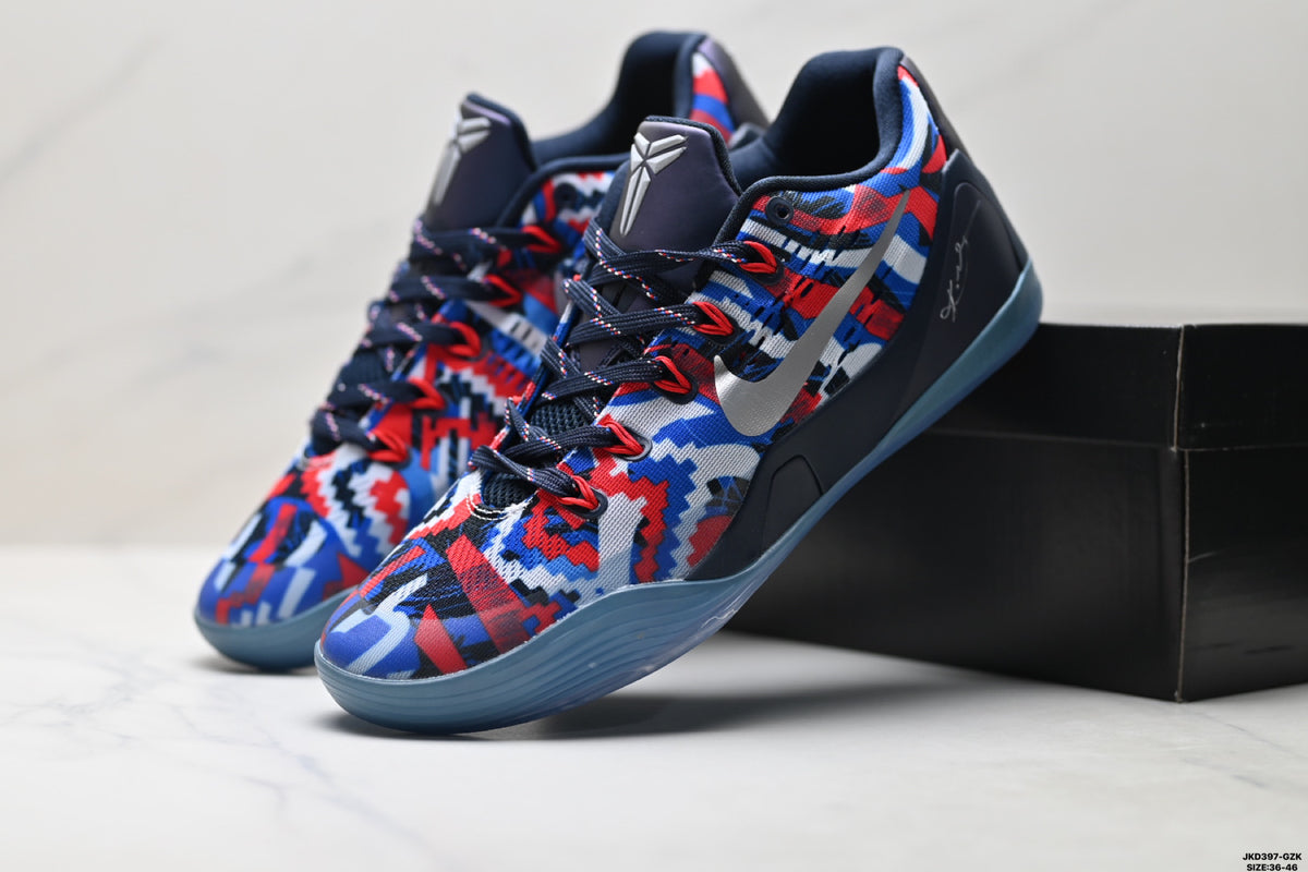 Nike Kobe Navy Red Blue Geometric basketball shoes, product detail photo 8