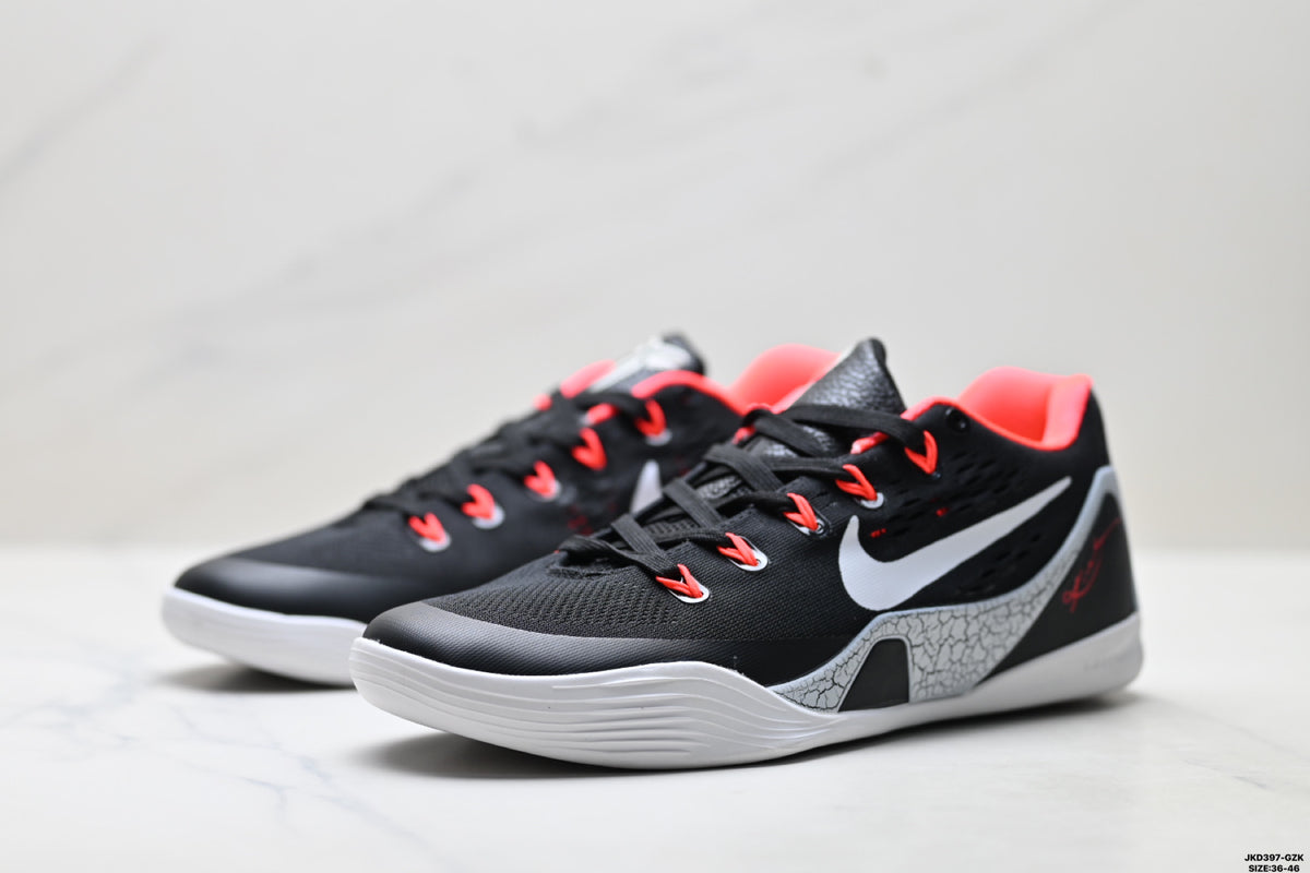 Nike Kobe Black White Coral basketball shoes, product detail photo 3