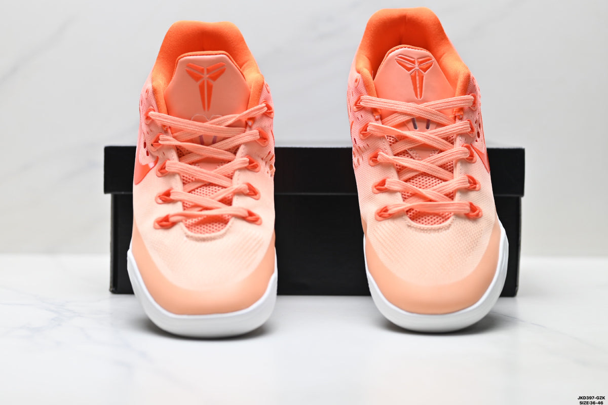 Nike Kobe Peach Orange Mesh basketball shoes, product detail photo 7