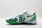 Nike Kobe White Green Horse Print basketball shoes, product detail photo 3