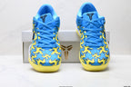 Nike Kobe Blue Yellow Horse Print basketball shoes, product detail photo 7