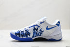 Nike Kobe White Blue Horse Print basketball shoes, product detail photo 3