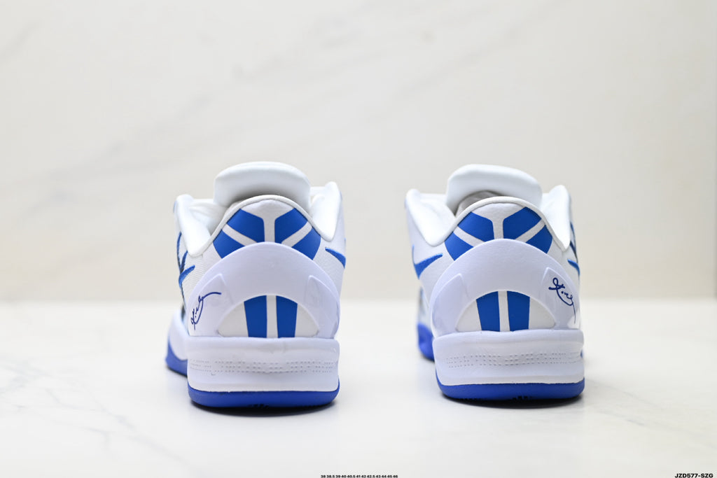 Nike Kobe White Blue Horse Print basketball shoes, product detail photo 6