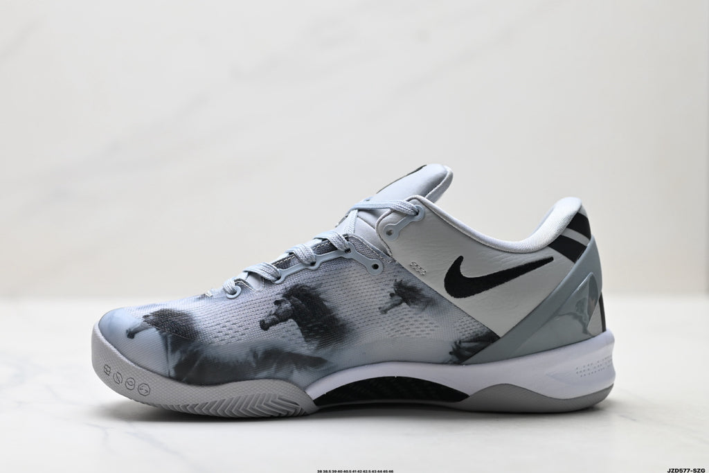 Nike Kobe Gray Black Horse Print basketball shoes, product detail photo 3