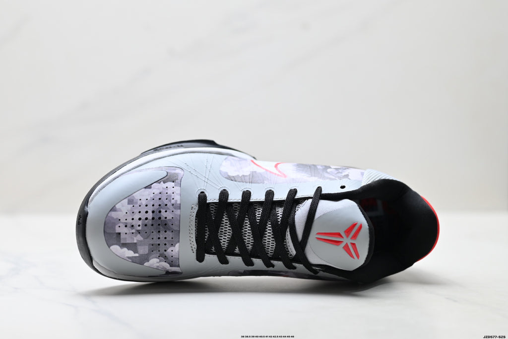 Nike Kobe Gray Red Horse Graphic basketball shoes, product detail photo 2