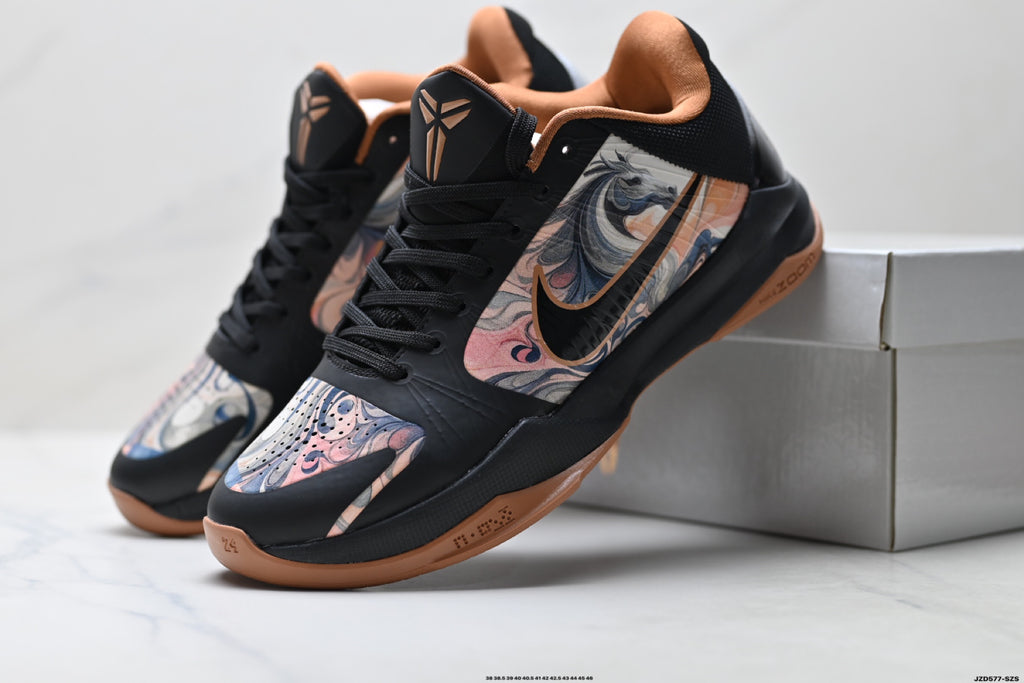 Nike Kobe Black Peach Horse Graphic basketball shoes, product detail photo 8