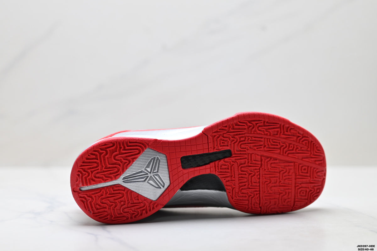 Nike Kobe Metallic Silver Red basketball shoes, product detail photo 9