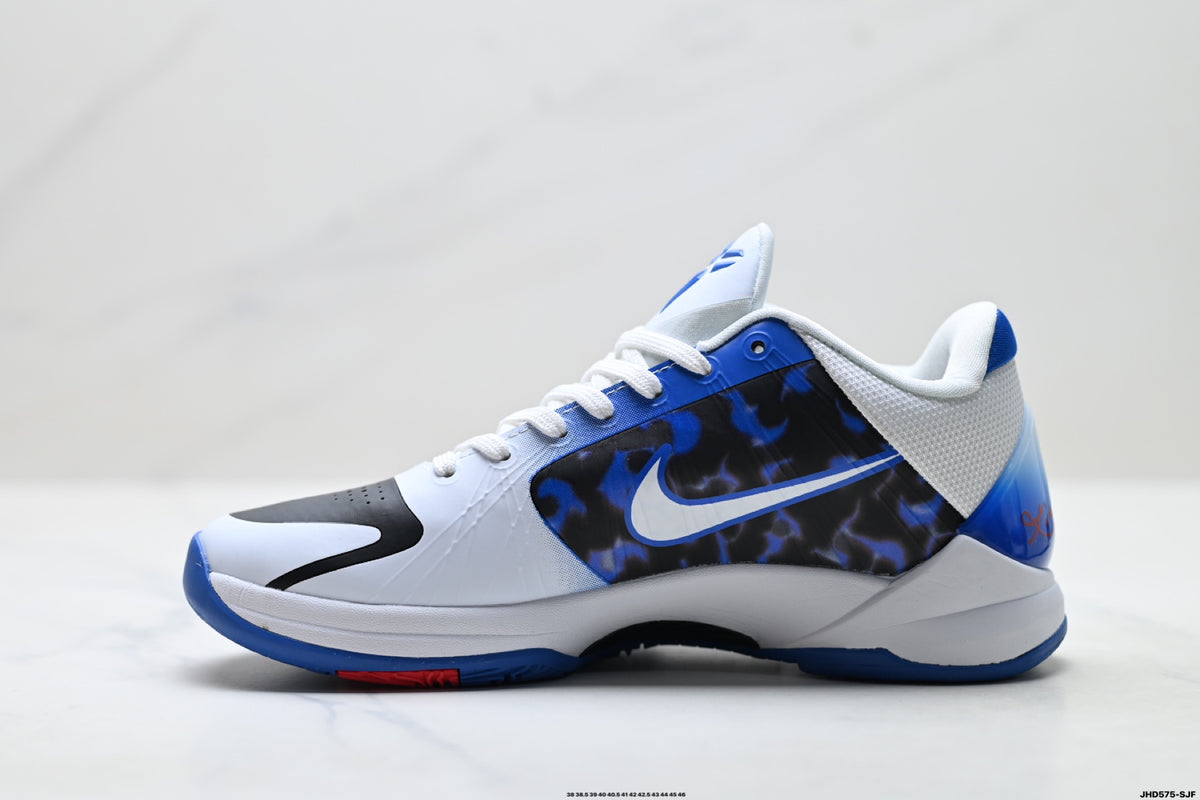 Nike Kobe White Blue Horse Graphic basketball shoes, product detail photo 3