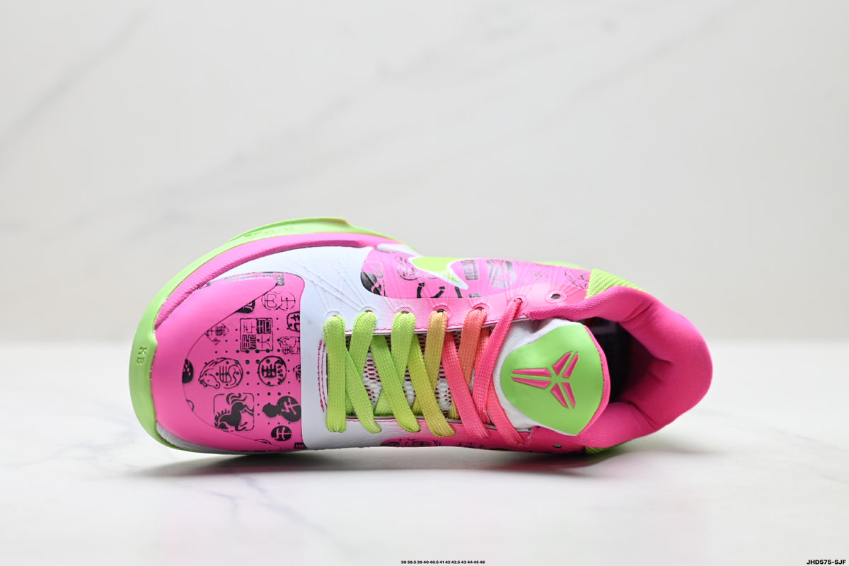 Nike Kobe Pink Lime Graphic basketball shoes, product detail photo 2