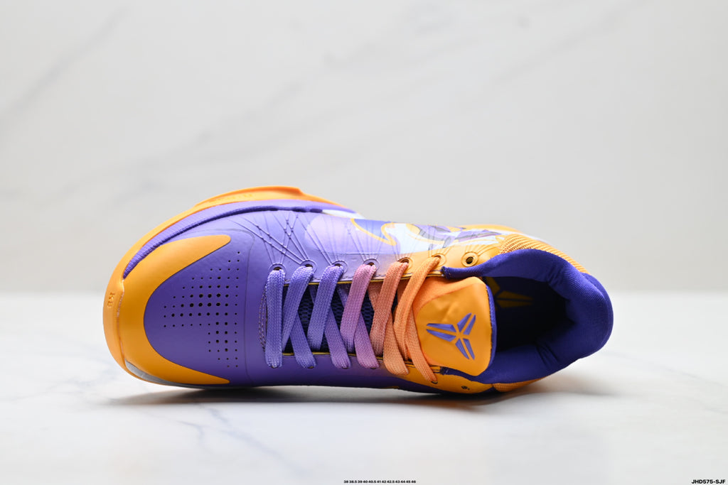 Nike Kobe Purple Gold Abstract basketball shoes, product detail photo 2