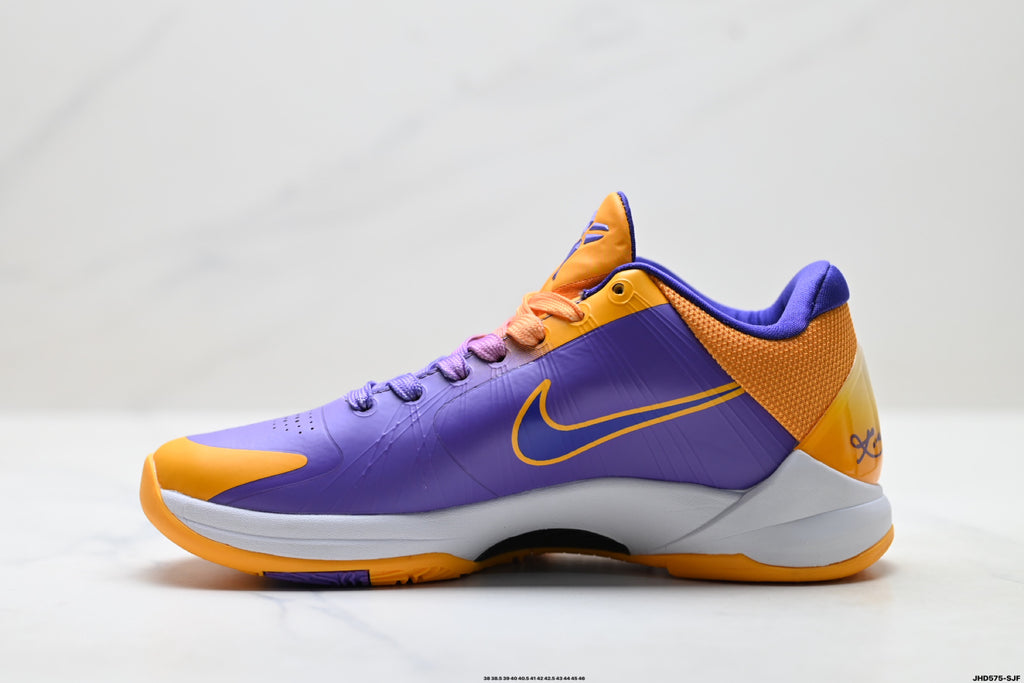 Nike Kobe Purple Gold Abstract basketball shoes, product detail photo 3