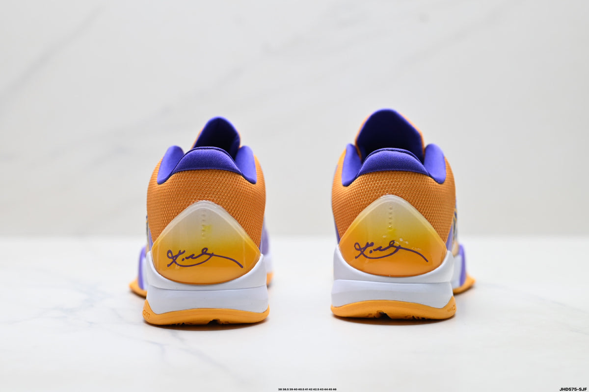Nike Kobe Purple Gold Abstract basketball shoes, product detail photo 6