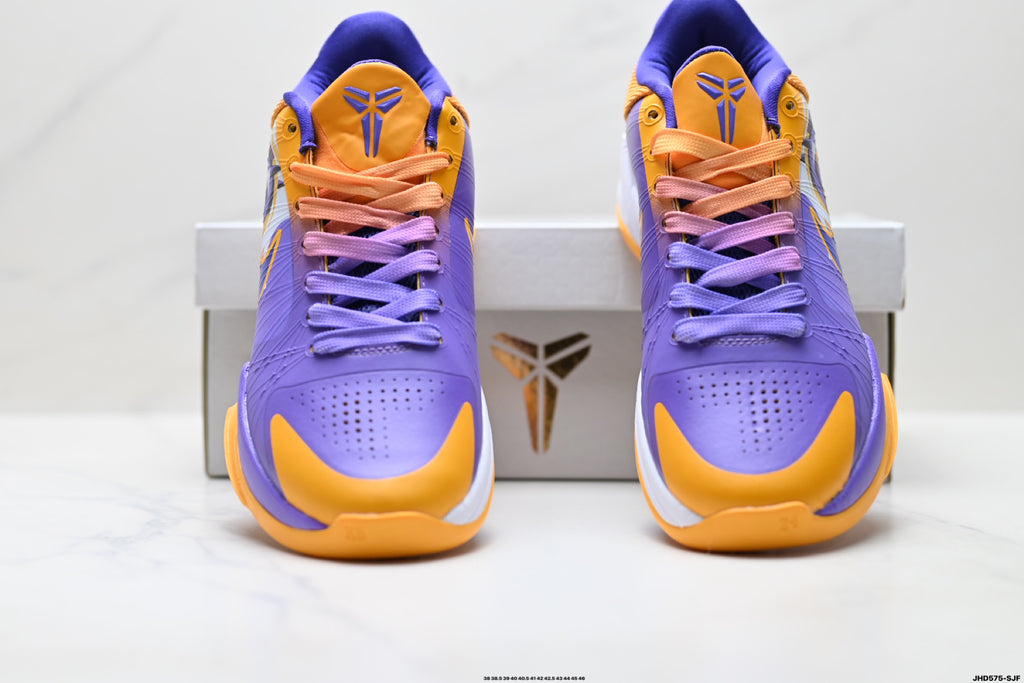 Nike Kobe Purple Gold Abstract basketball shoes, product detail photo 7