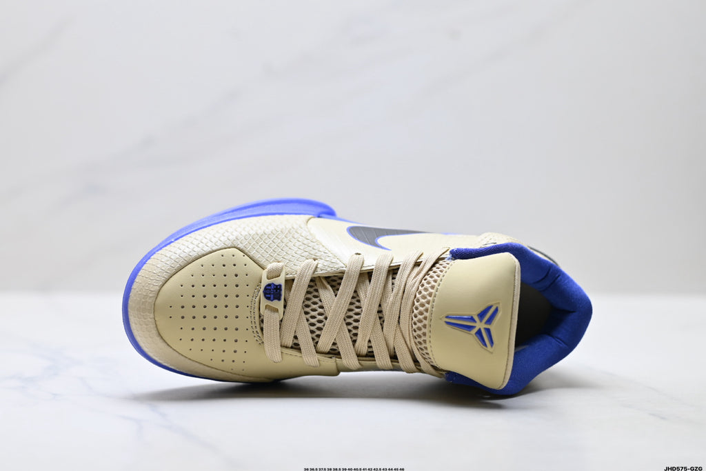 Nike Kobe Cream Blue Textured basketball shoes, product detail photo 2