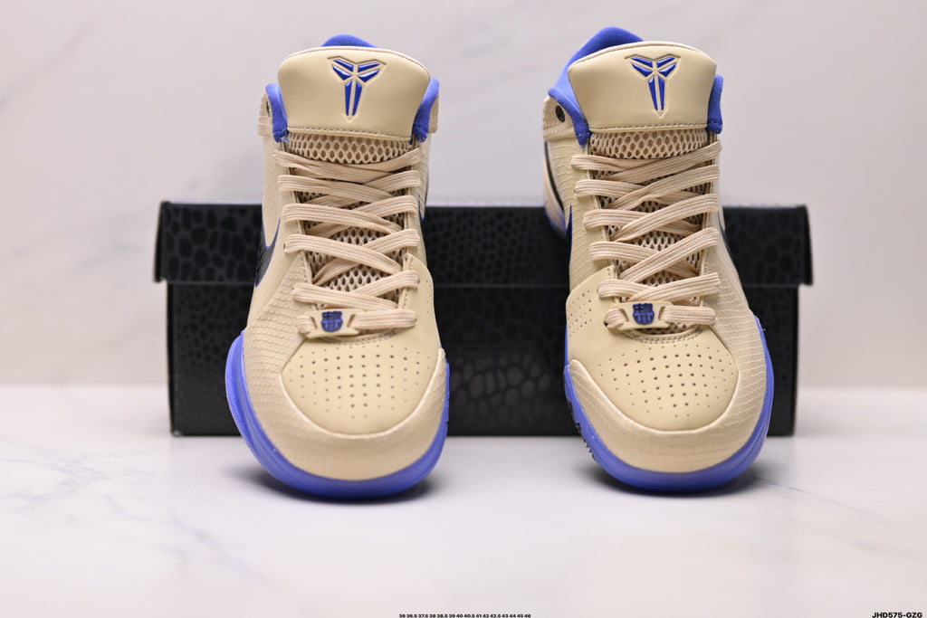 Nike Kobe Cream Blue Textured basketball shoes, product detail photo 6