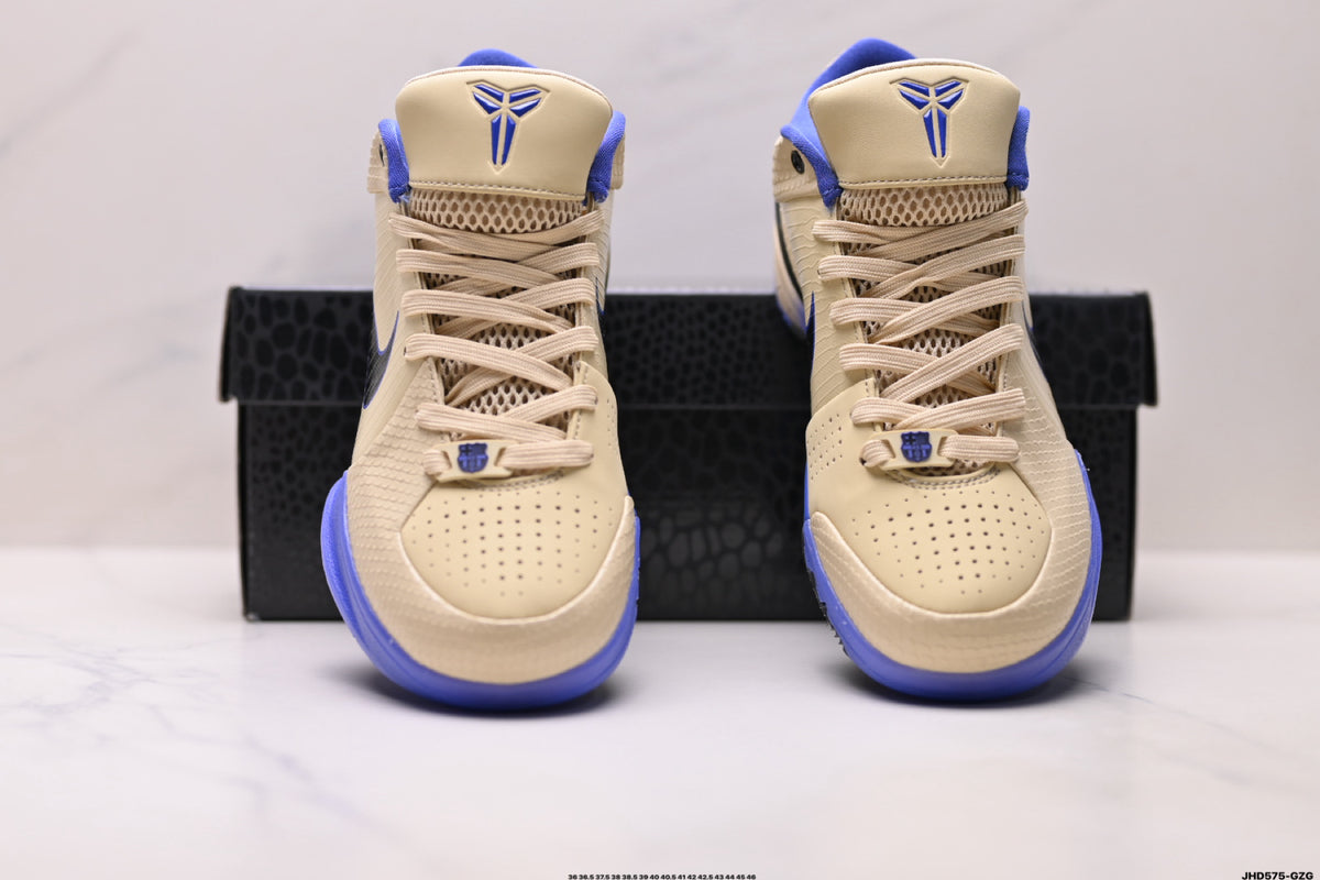 Nike Kobe Cream Blue Textured basketball shoes, product detail photo 6