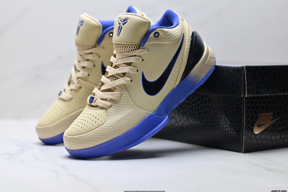 Nike Kobe Cream Blue Textured basketball shoes, product detail photo 7