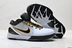 Nike Kobe White Black Gold basketball shoes, product detail photo 5
