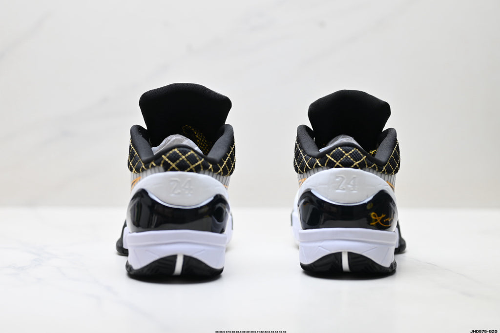 Nike Kobe White Black Gold basketball shoes, product detail photo 6