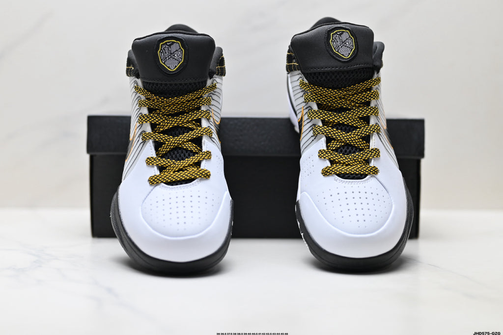 Nike Kobe White Black Gold basketball shoes, product detail photo 7