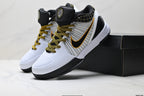Nike Kobe White Black Gold basketball shoes, product detail photo 8