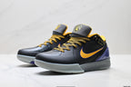 Nike Kobe Black Gold Purple basketball shoes, product detail photo 4