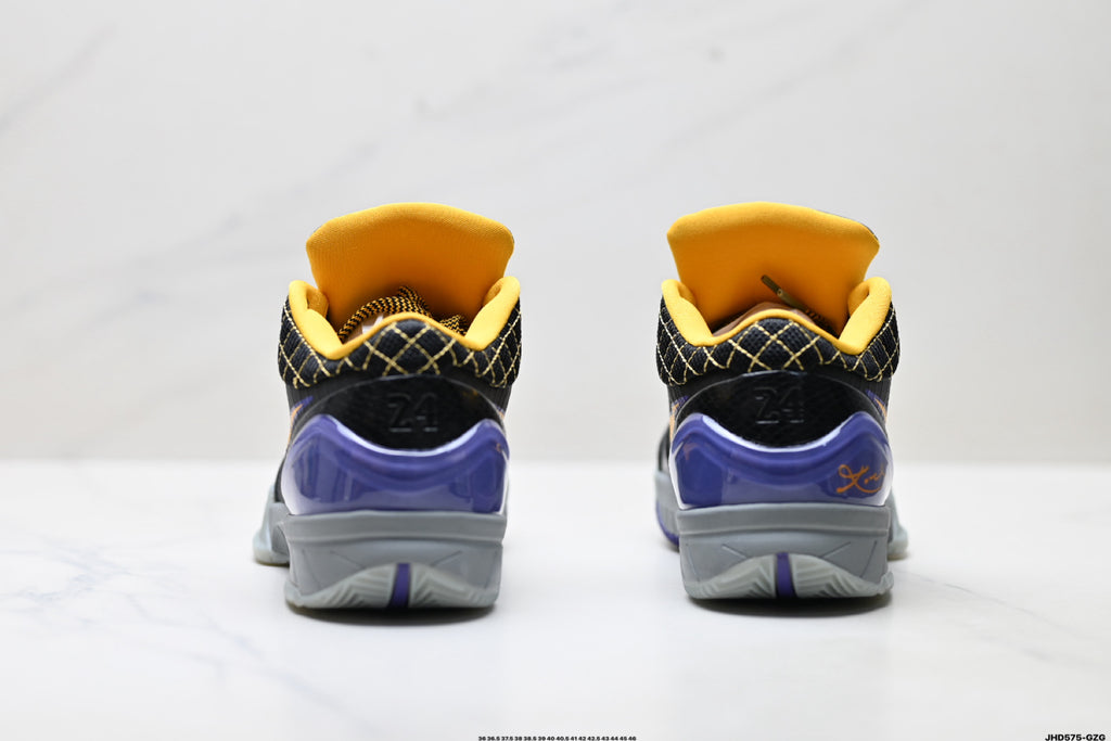 Nike Kobe Black Gold Purple basketball shoes, product detail photo 6