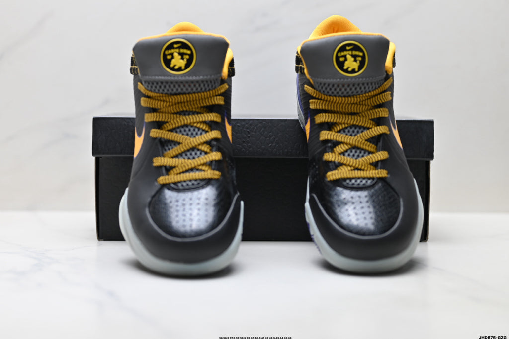 Nike Kobe Black Gold Purple basketball shoes, product detail photo 7