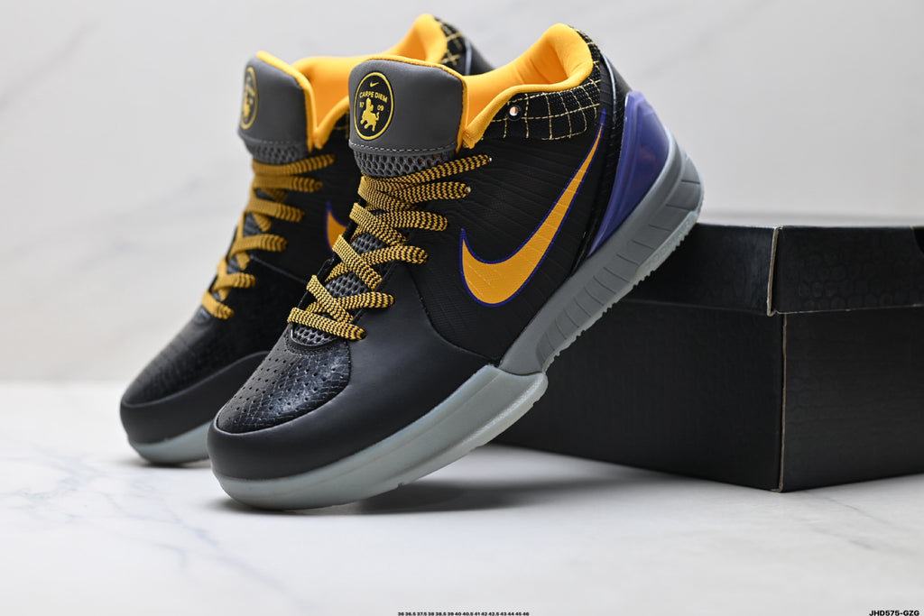 Nike Kobe Black Gold Purple basketball shoes, product detail photo 8